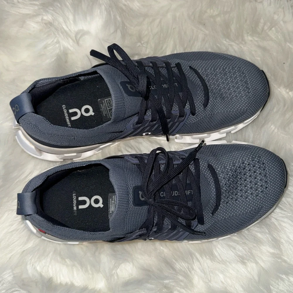 On Running Shoe Cloudswift 3 in blue and white - Picture 5 of 14